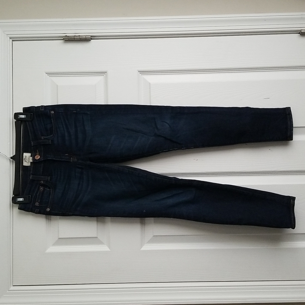 J.Crew Women's Toothpick Dark Wash Jeans